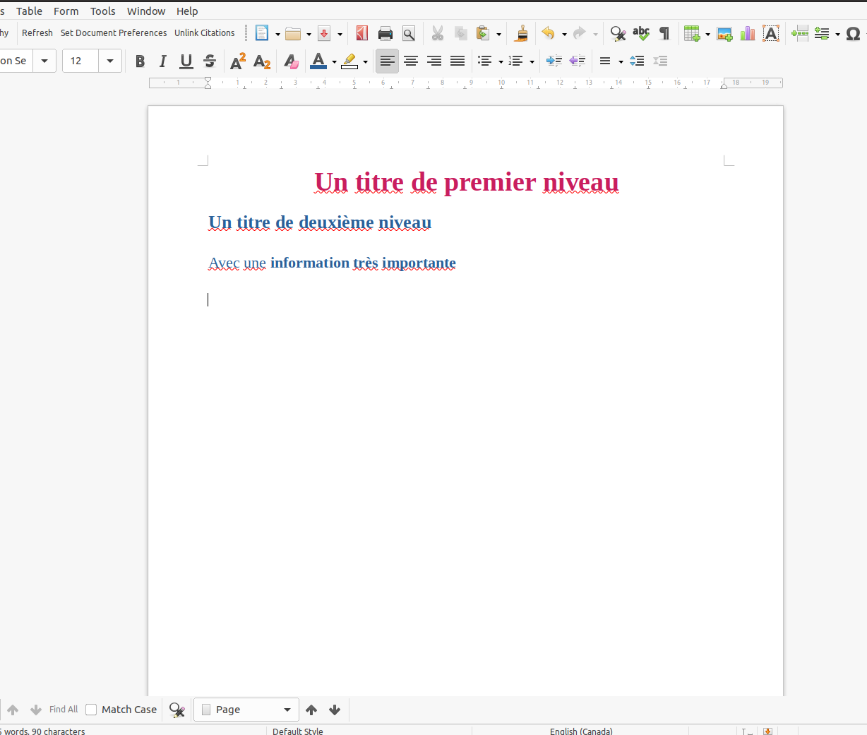 Exemple d&rsquo;un logiciel de traitement de texte