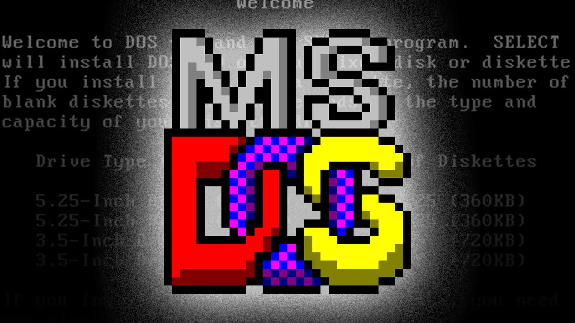 Montge MS-DOS. Crédits : PC World